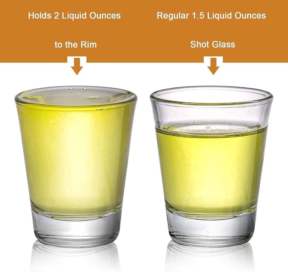 Tebery 30 Pcs 60ml Shot Glasses, 2oz Heavy Base Shot Glasses Sets, Round Glassware Shot Glass, Clear Glass for Vodka, Whiskey, Tequila, Espresso, Liquor - Image 4