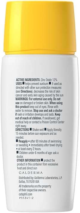 Cetaphil Sheer Mineral Liquid Sunscreen for Face, 100% Mineral UVA/UVB Filters, Zinc Oxide Broad Spectrum SPF 50 Formulated for Sensitive Skin, Unscented, 1.7 Fl Oz - Image 9