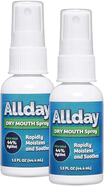 Allday Dry Mouth Spray - Maximum Strength Xylitol, Fast Acting, Non-Acidic (Pack of 2) - Image 1