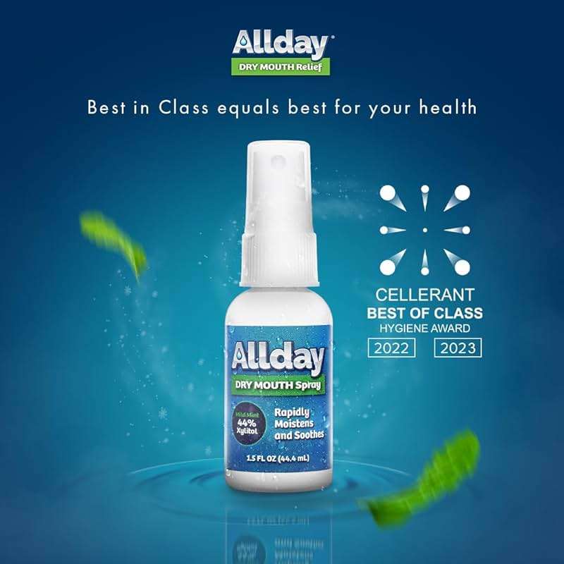 Allday Dry Mouth Spray - Maximum Strength Xylitol, Fast Acting, Non-Acidic (Pack of 2) - Image 2