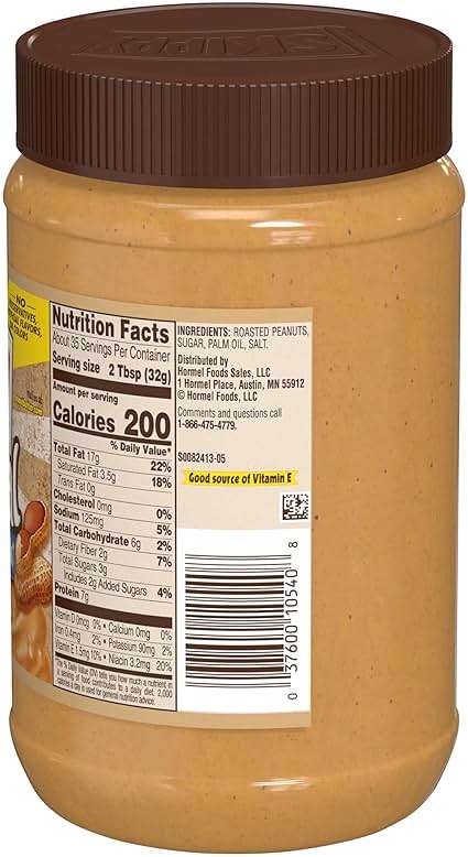 SKIPPY Natural SUPER CHUNK Peanut Butter Spread, 7 g Protein Per Serving, 40 oz. - Image 2