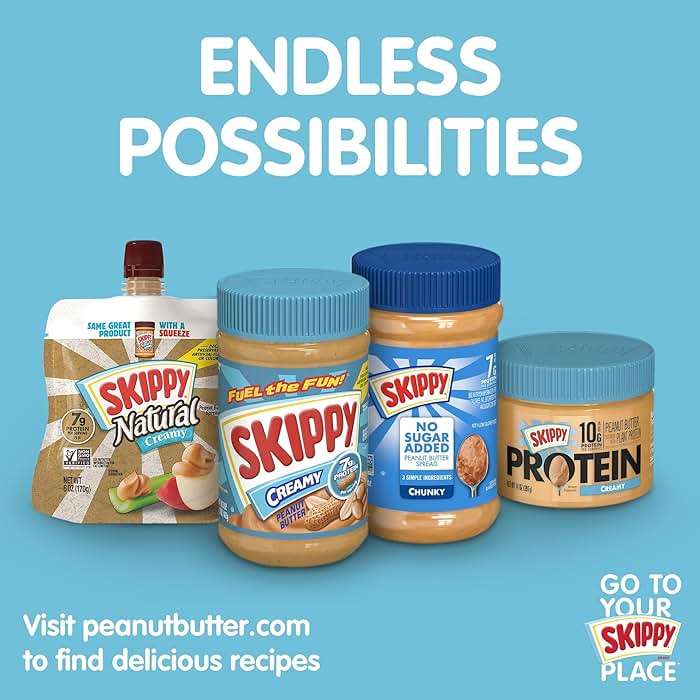 SKIPPY Natural SUPER CHUNK Peanut Butter Spread, 7 g Protein Per Serving, 40 oz. - Image 8