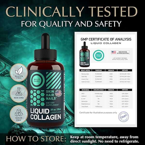 Liquid Collagen for Women and Men - 30,000mcg Hydrolyzed Collagen Peptides Liquid with Biotin Vitamins for Hair, Skin, Nails & Anti-Aging - Lemon Liquid Drops, 2oz, up to 2-Month Supply, Made in USA - Image 6