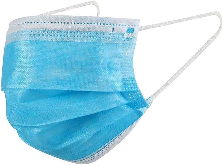 [500 Face Masks ] Single Use Disposable Face Mask, Effective Filtration, Soft on Skin, Bulk Pack 3-Ply Masks Facial Cover with Elastic Earloops For Home, Office, School, and Outdoors - Image 1
