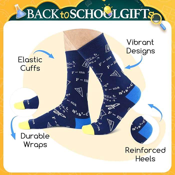 HAPPYPOP Doctor Patriots Math Lover Gifts - Teeth Golf Nurse Space Astronomy Lover Socks - Image 4