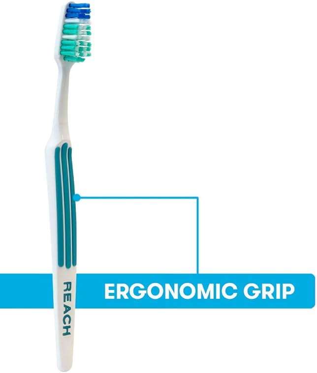 Reach Advanced Design Toothbrush, Firm Bristles, 7 Count Value Pack - Image 7