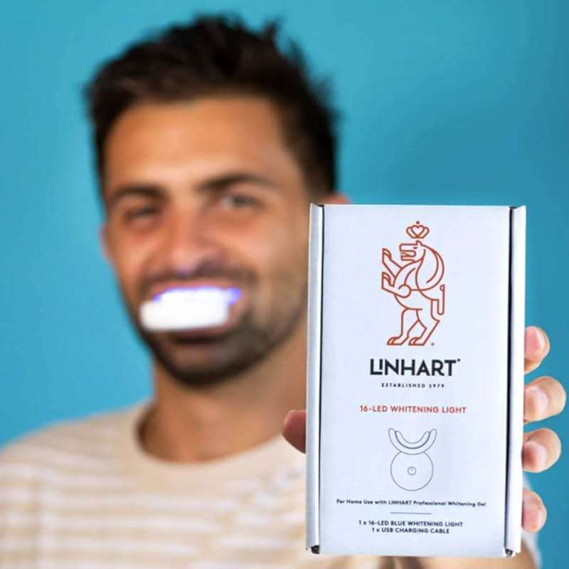 LINHART Teeth Whitening Kit with LED Light - Tooth Whitener Gel, Dental Whitening Gel Syringes with 35% Carbamide Peroxide and 16-Led Whitening Light - No Sensitivity, Whitens Teeth - Image 7