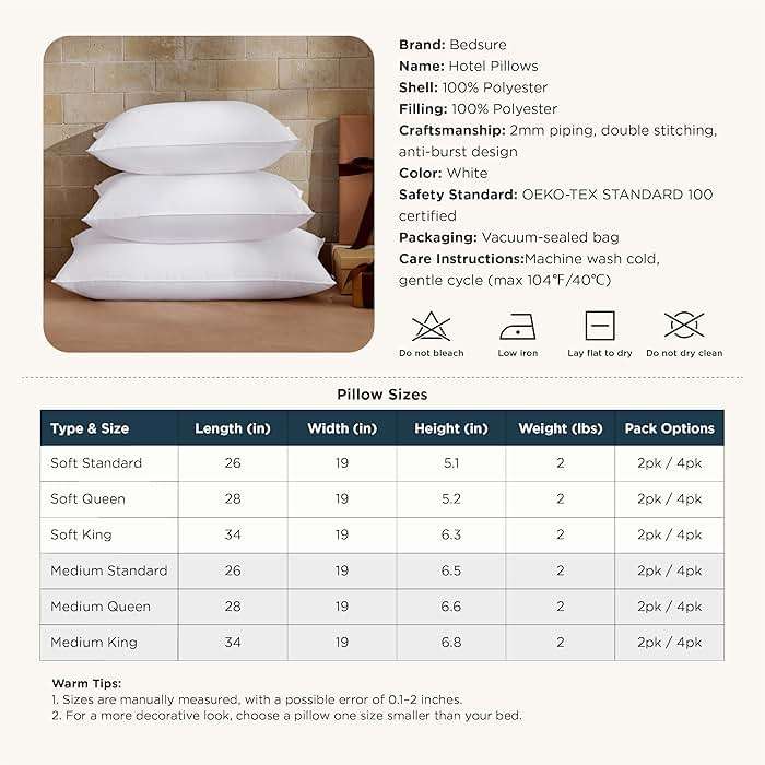 Bedsure Pillows Queen Size Set of 2 - Soft Bed Pillows for Sleeping 2 Pack, Fluffy and Supportive, Hotel Quality, Original Down Alternative Filling for Side, Back Sleepers - Image 6