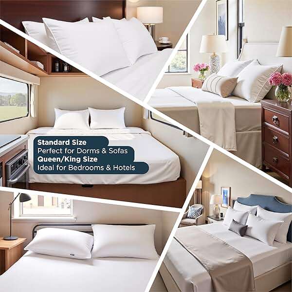 Bedsure Pillows Queen Size Set of 2 - Soft Bed Pillows for Sleeping 2 Pack, Fluffy and Supportive, Hotel Quality, Original Down Alternative Filling for Side, Back Sleepers - Image 7