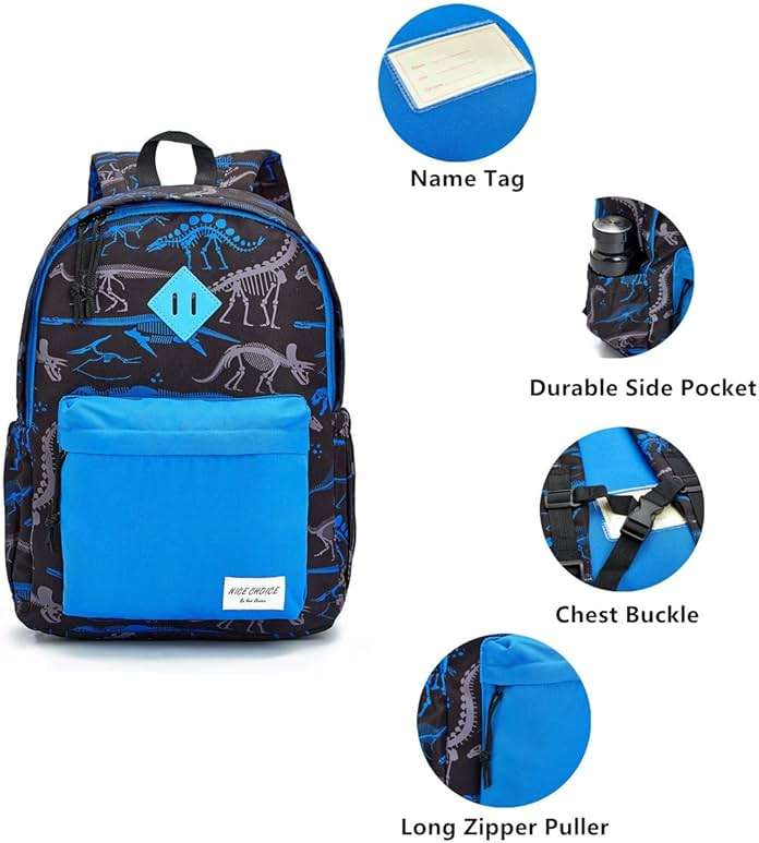 NICE CHOICE Preschool Backpack Kindergarten Little Kid Toddler School Backpacks for Boys and Girls with Chest Strap - Image 3