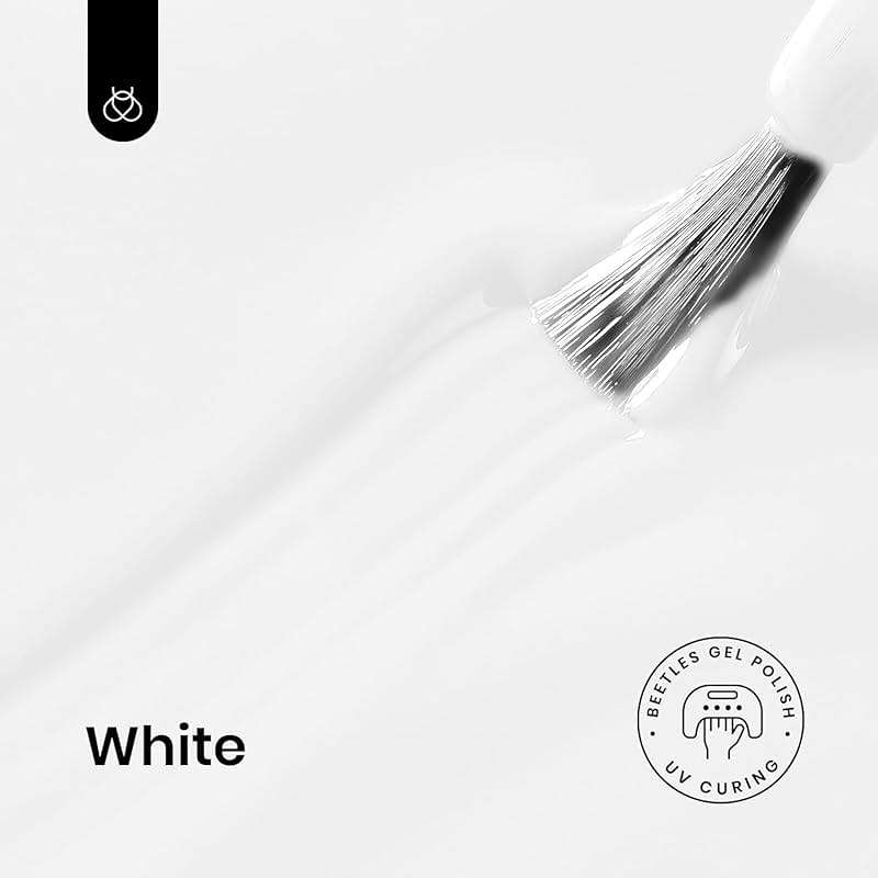 Beetles White Gel Nail Polish - 1PC 15ml White Summer Colors Gel Polish Soak Off UV French Nails Art Manicure Salon DIY Design at Home - Image 2
