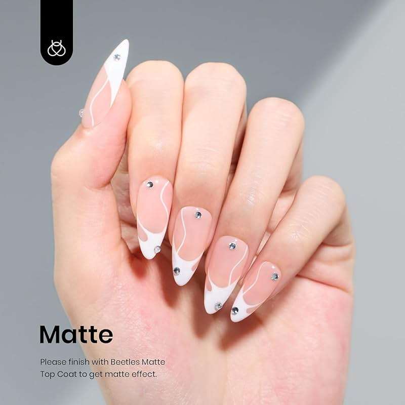 Beetles White Gel Nail Polish - 1PC 15ml White Summer Colors Gel Polish Soak Off UV French Nails Art Manicure Salon DIY Design at Home - Image 4