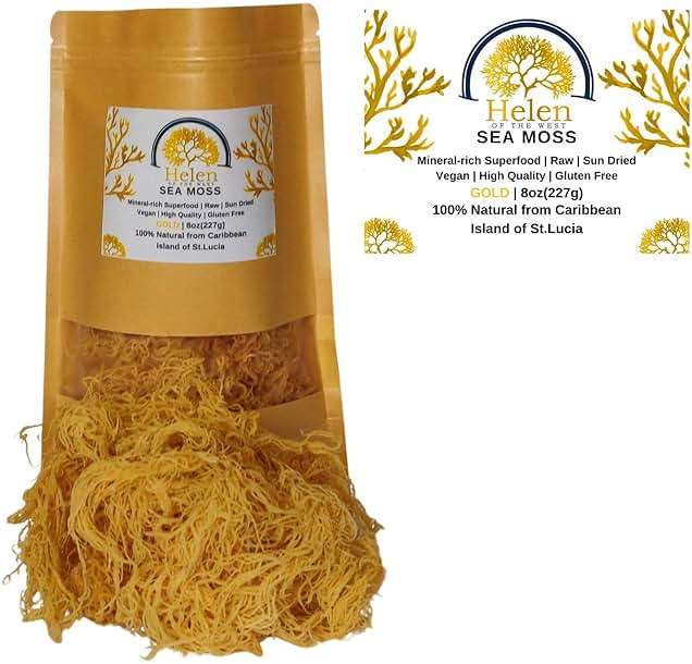 Wildcrafted Sea Moss | Gold - Purple - Green - Mixed | 100% Natural Irish Moss from St.Lucia | Mineral-Rich Superfood | 8oz Sun-Dried Moss | NO Preservatives NO Chemicals - Image 5