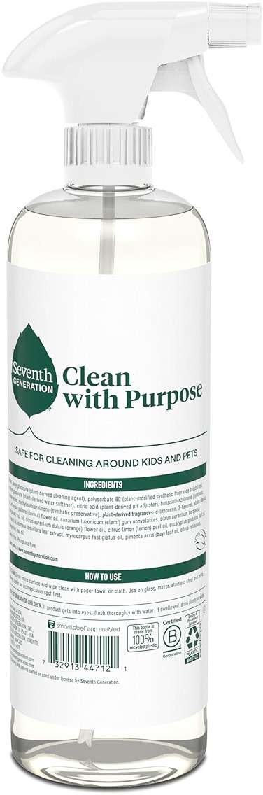 Seventh Generation Glass Cleaner, Biodegradable Formula, Sparkling Seaside Scent, 23 oz (Pack of 4) - Image 2