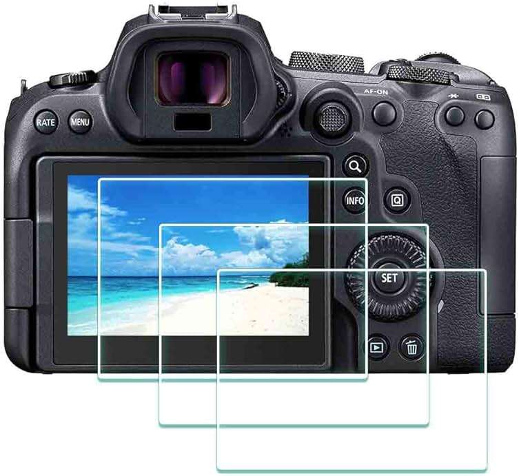 ULBTER Screen Protector for Canon EOS R7 / R6 Mark III/EOS R6 Mark II/EOS R6 Camera, 9H EOSR6 EOSR7 Tempered Glass Screen Protector Edge to Edge Protection,Anti-Scrach Anti-Bubble [3 Pack] - Image 1