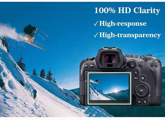 ULBTER Screen Protector for Canon EOS R7 / R6 Mark III/EOS R6 Mark II/EOS R6 Camera, 9H EOSR6 EOSR7 Tempered Glass Screen Protector Edge to Edge Protection,Anti-Scrach Anti-Bubble [3 Pack] - Image 5