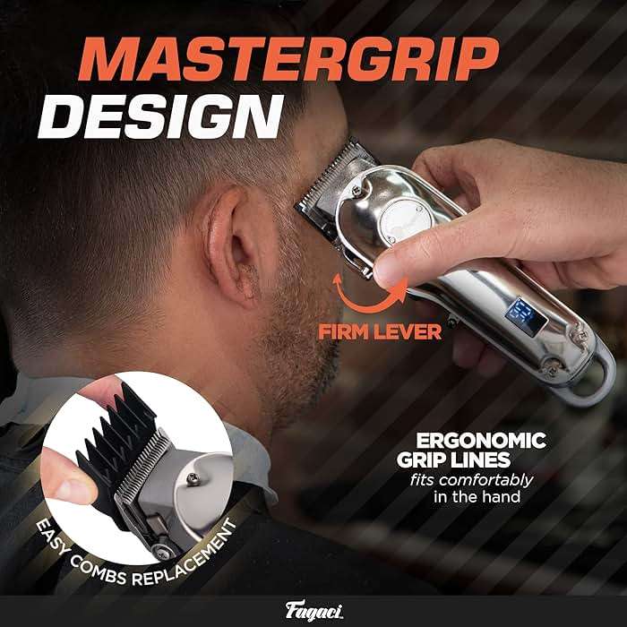 Fagaci Professional Hair Clippers with Extremely Fine Cutting, Cordless Hair Trimmer for Men & Women, Barber Clippers for Salon & Home Use - Image 7