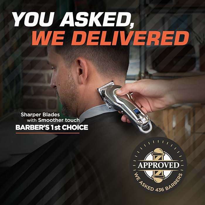 Fagaci Professional Hair Clippers with Extremely Fine Cutting, Cordless Hair Trimmer for Men & Women, Barber Clippers for Salon & Home Use - Image 8