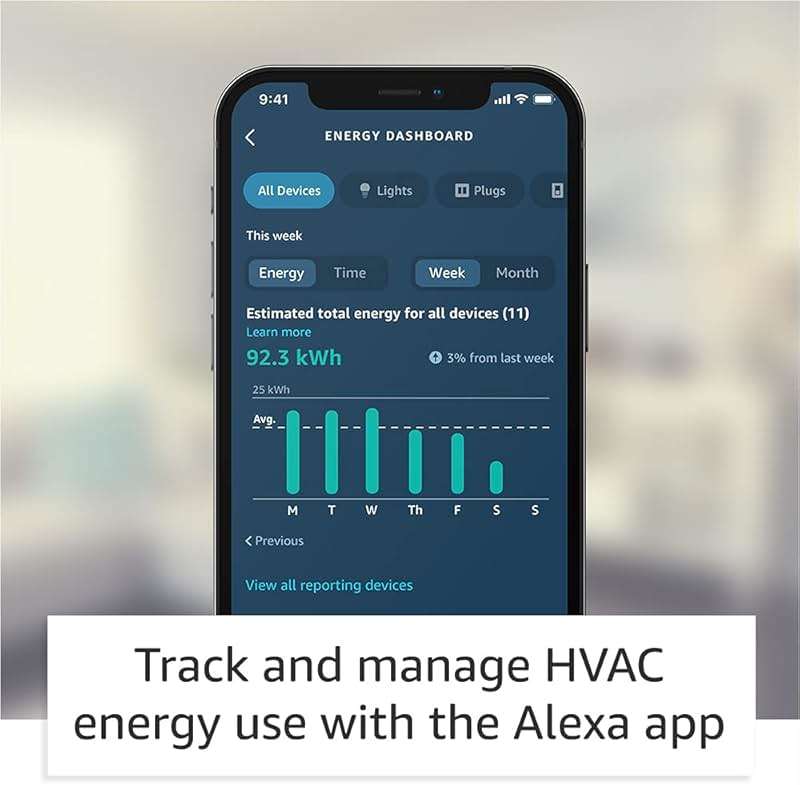 Amazon Smart Thermostat – Save money and energy - Works with Alexa and Ring - C-wire required - Image 2