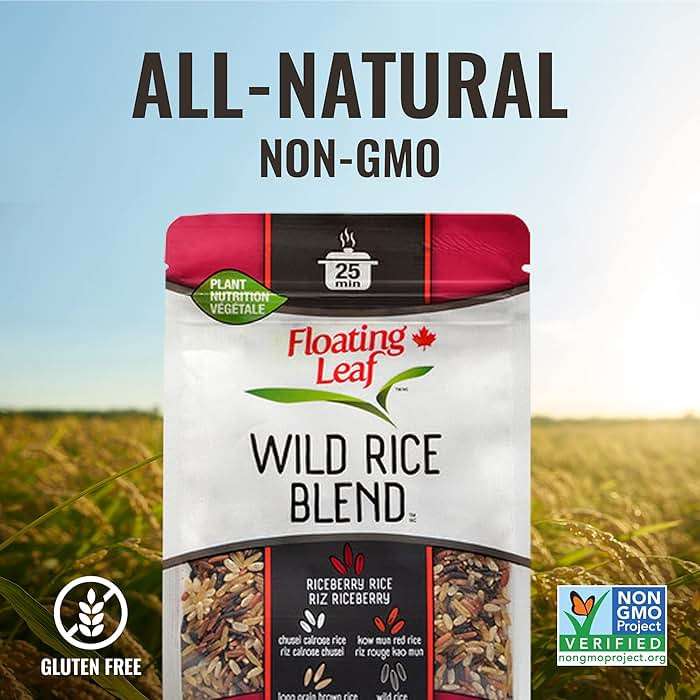 Floating Leaf Wild Rice Blend - 14 ounces, 1 count - Wild Rice Blend With Riceberry, Red Rice And Brown Rices - Gluten Free - Non GMO - All Natural - Vegan - Plant Based - Image 8