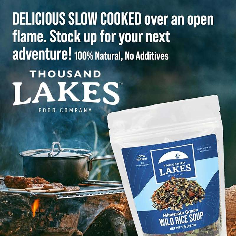 Thousand Lakes Minnesota Wild Rice Soup Mix with Vegetables - 1 pound | Fat Free | 20+ Servings | 100% Natural | Vegetarian - Image 7