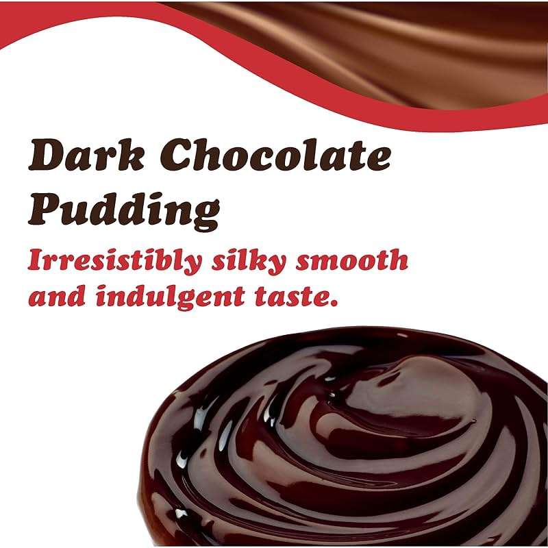 Dove Dark Chocolate, Rich Indulgent Pudding Mix and Pie Filling, 4 Servings Per Box, Kosher, 3.34 Oz, 12 Count - Image 2