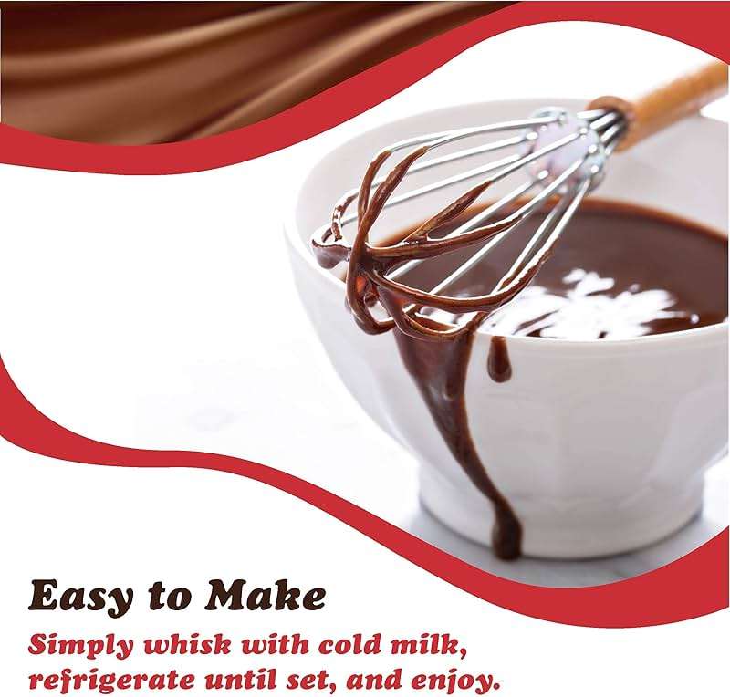 Dove Dark Chocolate, Rich Indulgent Pudding Mix and Pie Filling, 4 Servings Per Box, Kosher, 3.34 Oz, 12 Count - Image 3