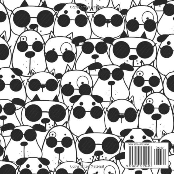 Black & White Puppy Dog Scrapbook Paper 40 Sheet 4 design: themed dog scrapbook paper pad - pet scrapbooking supplies - puppy pads collection kit for scrapbooking - Image 2