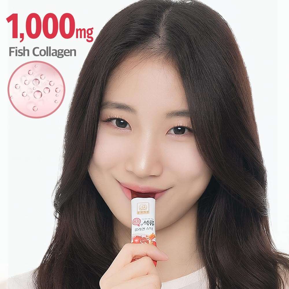 Korean Beauty Baekje Geumsan Women's Pomegranate Collagen Jelly Stick 5.1oz / 30 Count (5 Pack) - Image 2