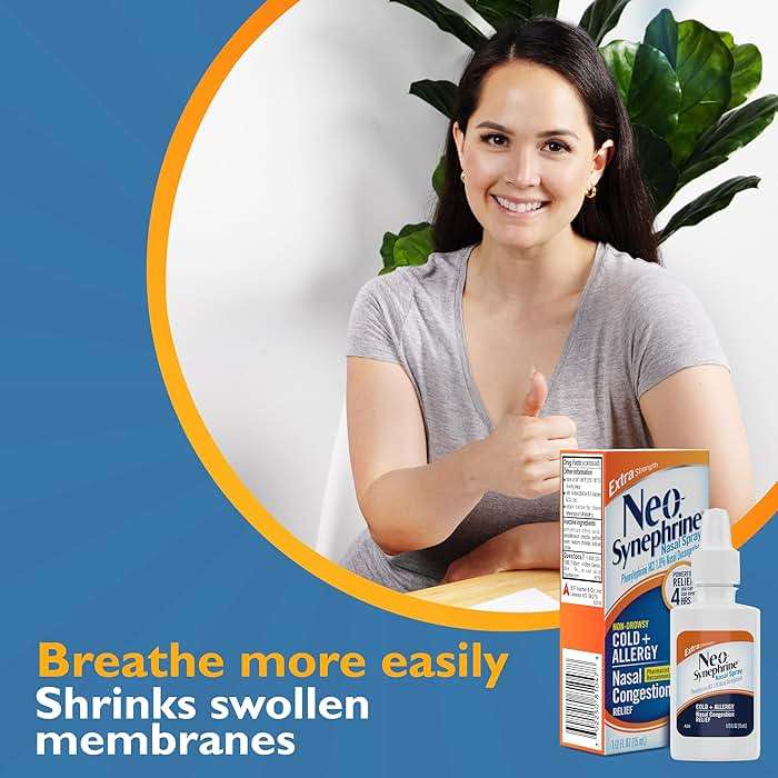 Neosynephrine, Nasal Spray for Cold Sinus Relief Extra Strength, Clear, 0.5 Fl Oz - Image 6