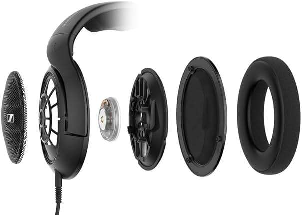 Sennheiser HD 560S Open-Back Over-Ear Wired Headphones – Neutral, Natural Sound for Music, Gaming, and Content Creation, Black - Image 2