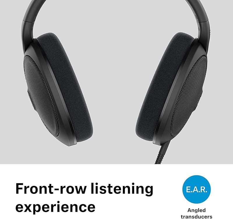 Sennheiser HD 560S Open-Back Over-Ear Wired Headphones – Neutral, Natural Sound for Music, Gaming, and Content Creation, Black - Image 4