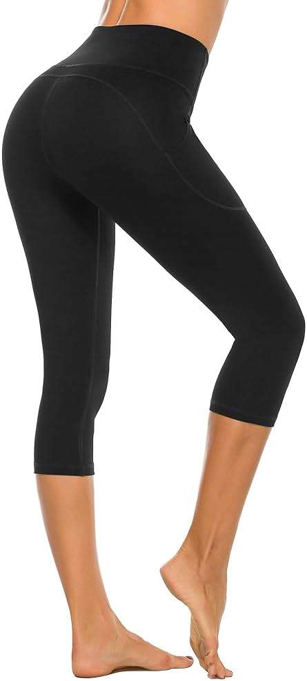 Stelle Women's Capri Yoga Pants with Pockets Essential High Waisted Leggings for Workout - Image 8