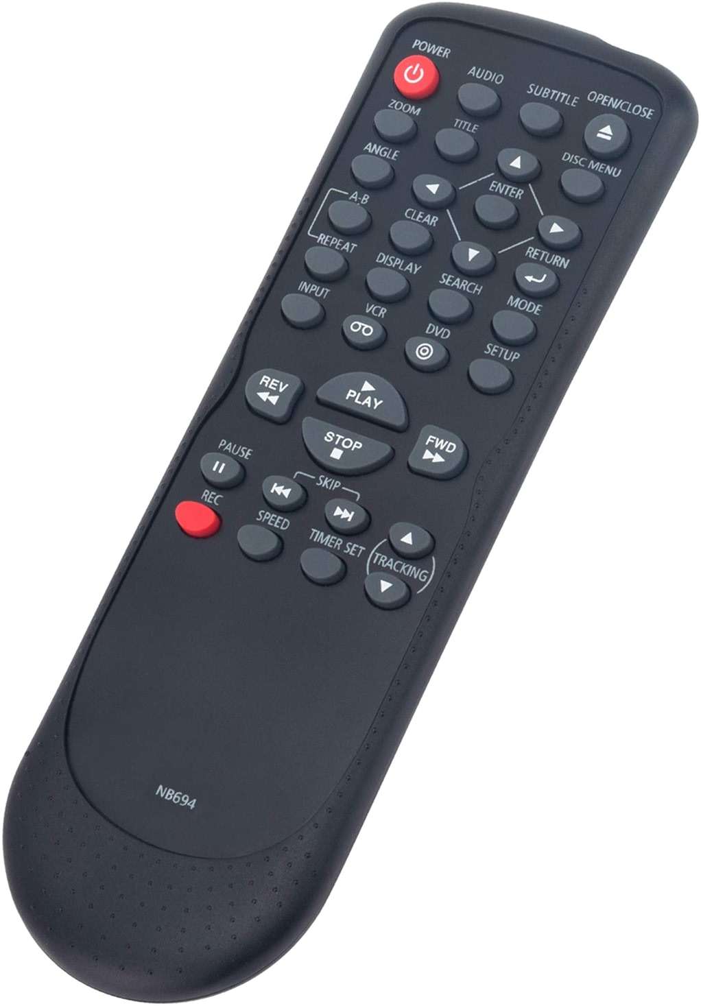 NB694UH Replaced Remote fit for Sanyo FWDV225F DVD VCR Combo Player, Replacement Works for Funai MAGNAVOX DVD Player & VHS NB693 NB693UH NB695 NB695UH MDV260V MDV260V/F7 - Image 2