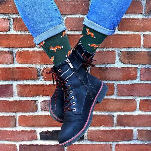 BambooMN Men's Cotton Colorful Design Fashion Novelty Dress Socks - Image 5