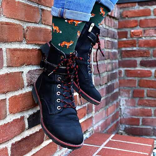 BambooMN Men's Cotton Colorful Design Fashion Novelty Dress Socks - Image 6