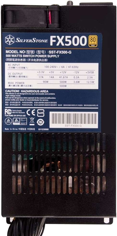 Silverstone Technology FX500-G, 500W Flex ATX 80 Plus Gold Power Supply, SST-FX500-G - Image 10
