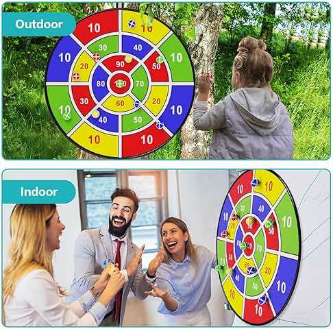 BooTaa 29" Large Dart Board for Kids, Kids Dart Board with Sticky Balls, Boys Toys, Indoor/Sport Outdoor Fun Party Play Game Toys, Birthday Gifts for 3 4 5 6 7 8 9 10 11 12 Year Old Boys Girls - Image 3