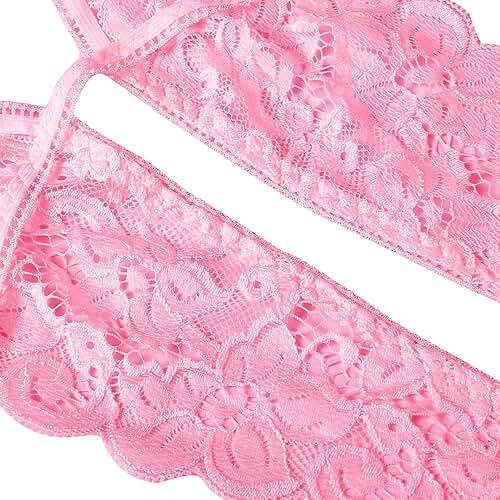 Donnalla Women's Deep V Lace Teddy One Piece Lingerie Cutout Strappy Lingerie - Image 6
