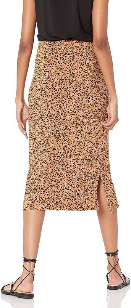 Amazon Essentials Women's Pull-On Knit Midi Skirt with Elastic Waist, Stretchy (Available in Plus Size) - Image 2