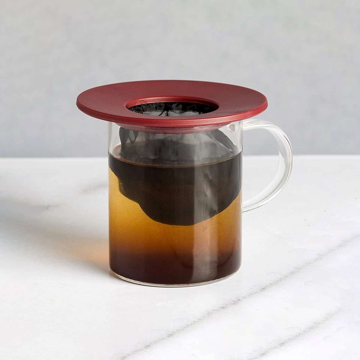 Primula Brew Buddy Portable Pour Over, Reusable Fine Mesh Filter, Dishwasher Safe, Single Serve Coffee or Tea at Any Strength, Ideal for Travel or Camping, Red, 2-Pack - Image 9