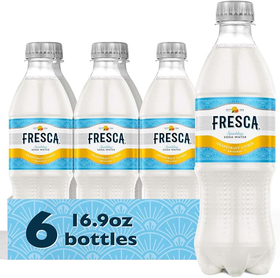 Fresca Citrus Soda Soft Drink, 16.9 fl oz Bottles, 6 Pack - Image 1