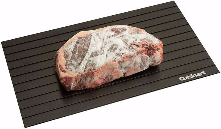 Cuisinart BBQ Defrosting Tray, Conductive Aluminum Rapid Thaw Plate for Frozen Meat, Quick Defrosting Tool that Preserves Natural Flavors, Non Stick Easy to Clean Kitchen Gadget & Grilling Accessories - Image 8