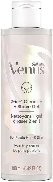 Gillette Venus Intimate Grooming 2in1 Cleanser and Shave Gel for Bikini Pubic Hair and Skin 6.4 Oz - Image 1