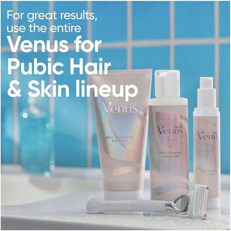 Gillette Venus Intimate Grooming 2in1 Cleanser and Shave Gel for Bikini Pubic Hair and Skin 6.4 Oz - Image 2