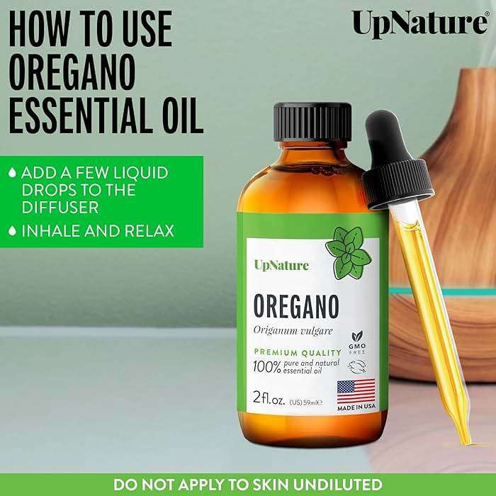 UpNature Oregano Oil - 100% Pure Oregano Essential Oil 2oz - Image 5