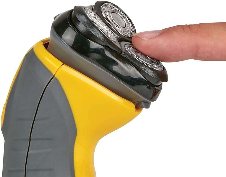 Remington Virtually Indestructible Rotary Shaver 5100, Electric Razor for Men, 100% Waterproof Design, Yellow - Image 4