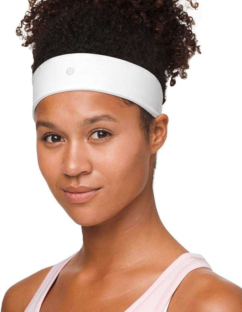Lululemon Fly Away Tamer Headband (White) - Image 1
