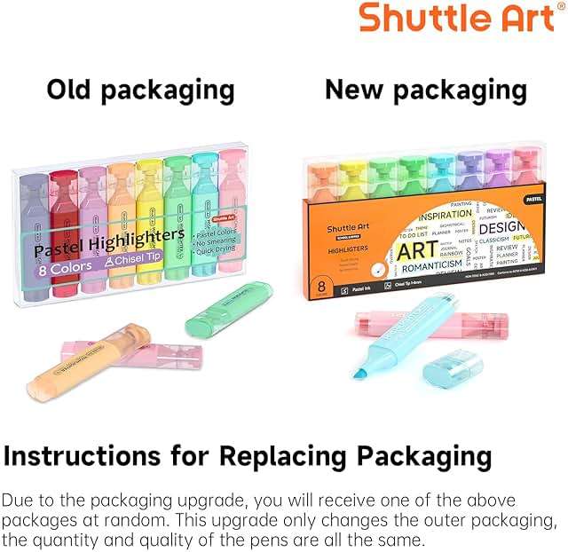 Shuttle Art 8 Pastel Highlighters, Assorted Macaron Colors Highlighter Pens, Chisel Tip Dry-Quickly Non-Toxic Highlighter Markers for Adults Teachers Students Highlighting in the Home School Office - Image 3