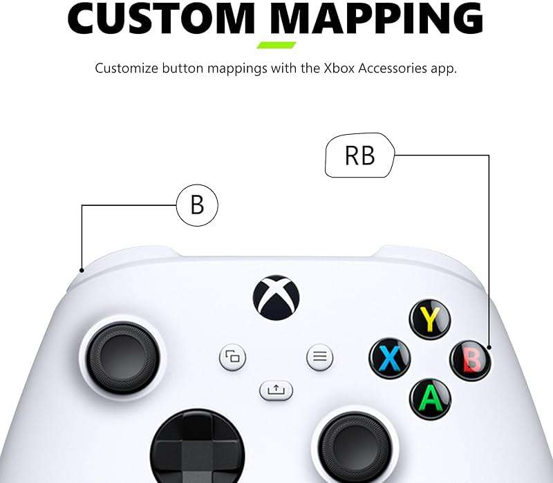 Xbox Core Wireless Gaming Controller – Robot White– X|S, One, Windows PC, Android, and iOS - Image 6